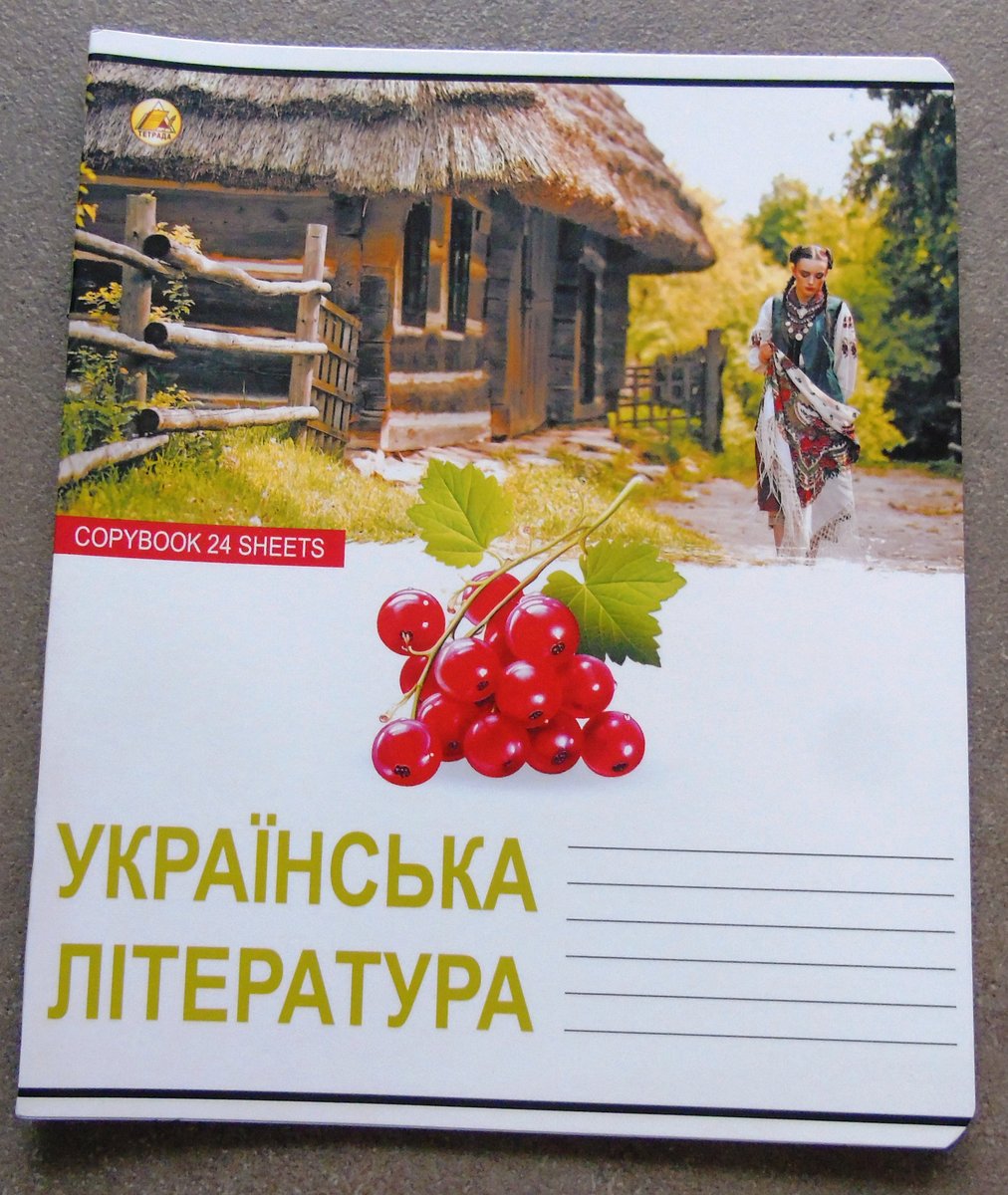 Зошит в лінійку, 24 арк.