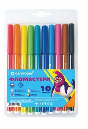 Набір із 10 фломастерів Centropen Colour World