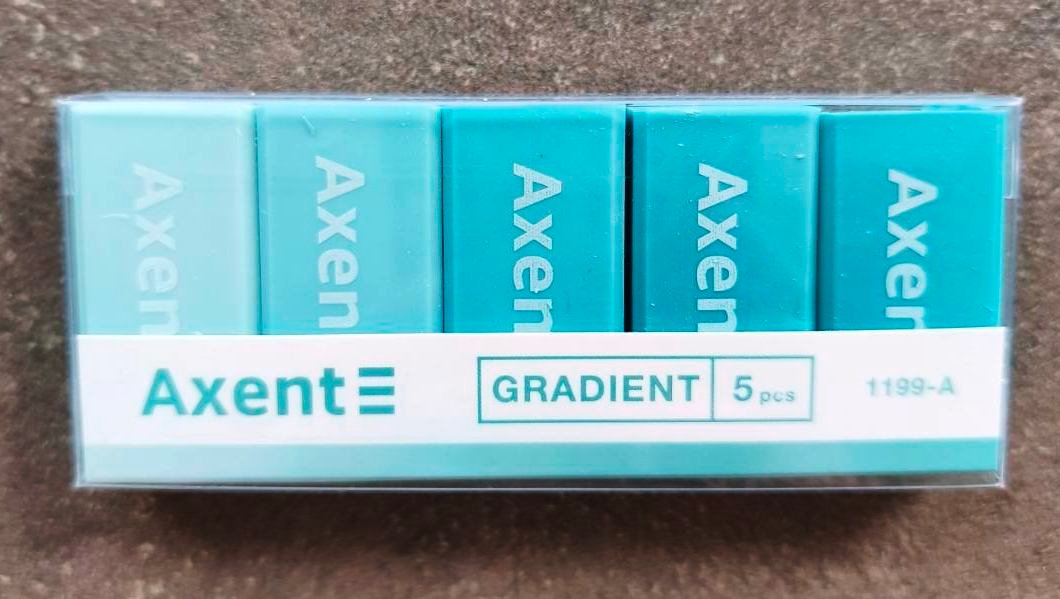 Набір гумок Gradient у пластиковому боксі 5 шт.