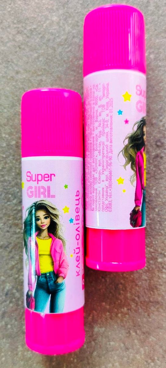 Клей-олівець ZiBi Super Girl PVP 9г