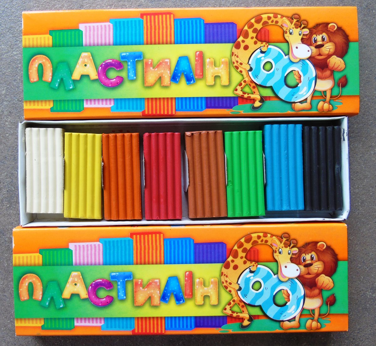 Пластилін 8 кол.