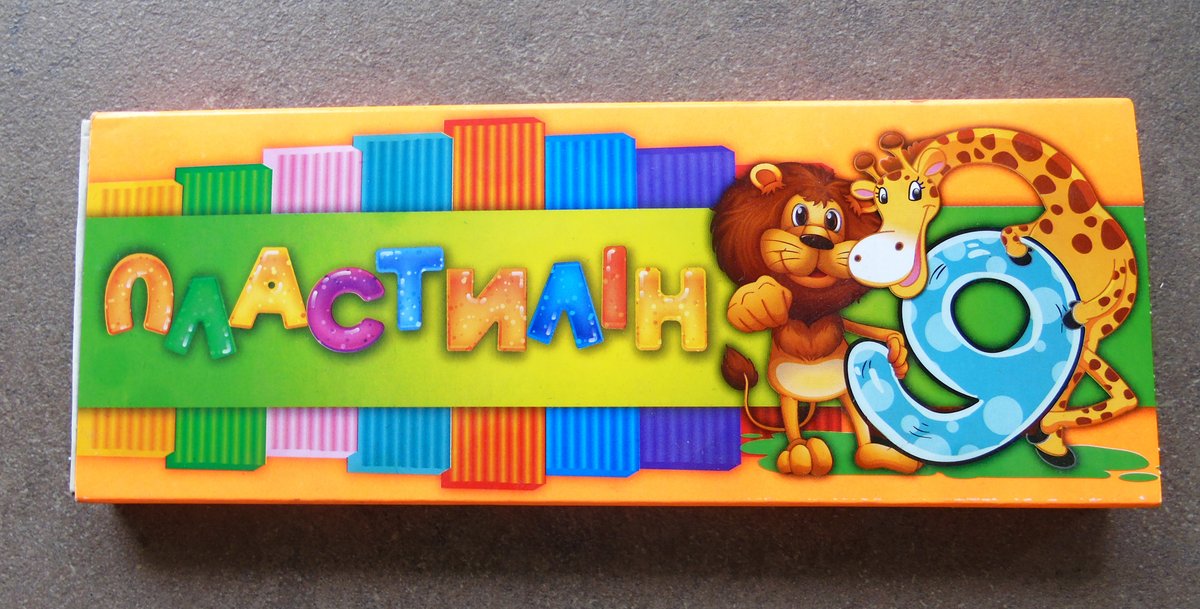 Пластилін 9 кол.