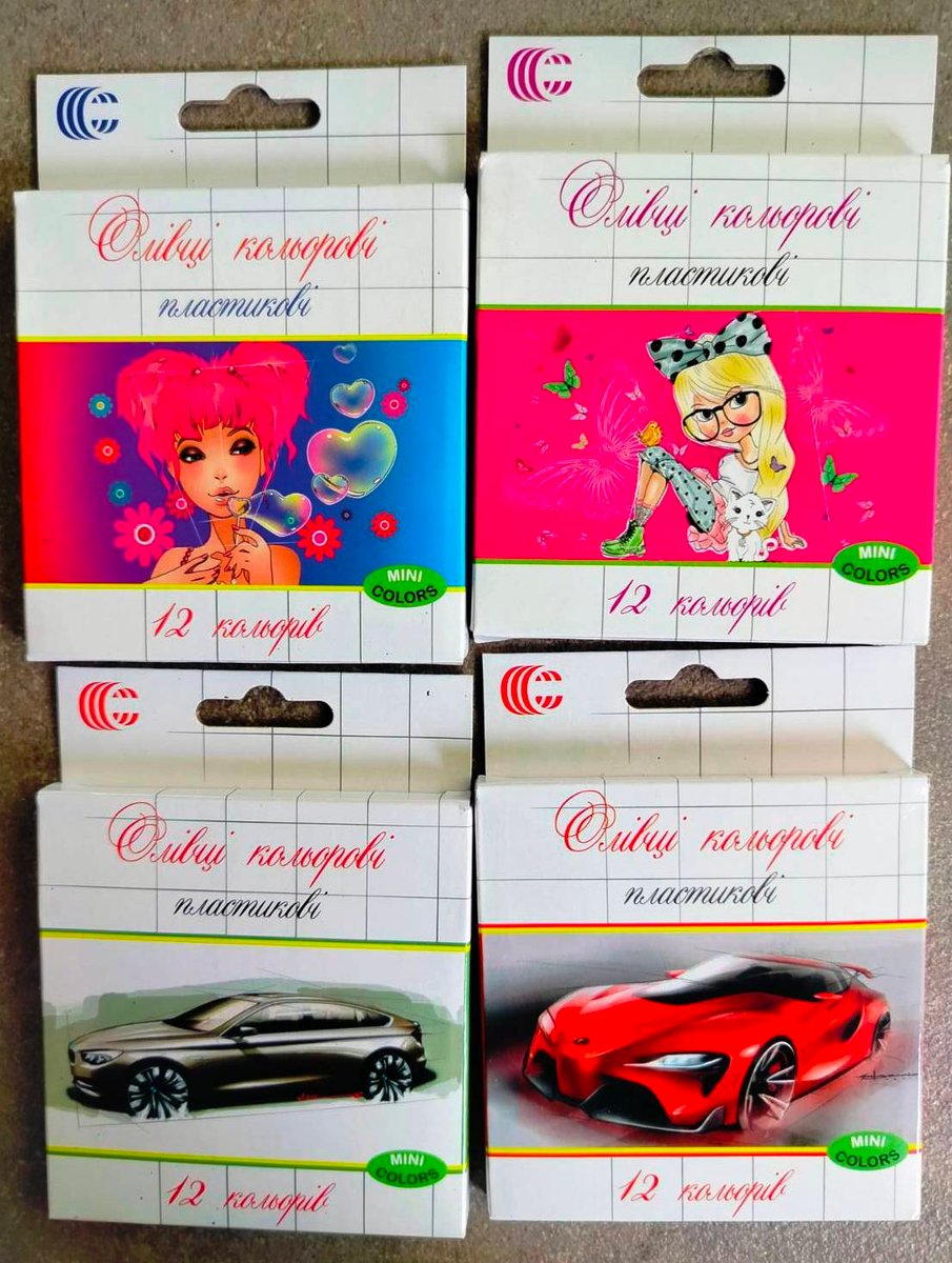 Набір кольорових олівців Color mini